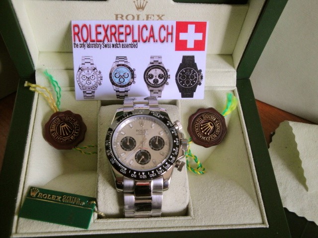 Rolex replica daytona dial panda ceramichon bezel