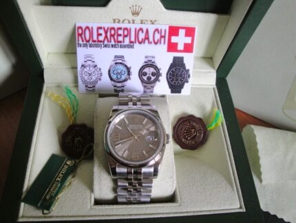 Rolex replica datejust centenary 3-6-9- argentèè imitazione