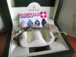 Rolex replica datejust acciaio oro roman white edition imitazione orologio