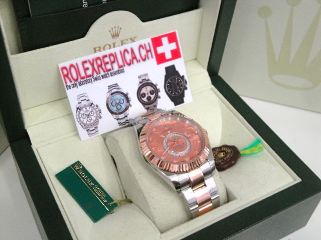 Rolex replica skydweller acciaio oro rosa imitazione orologi replica