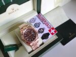 Rolex replica daydate rose gold black dial replica orologio