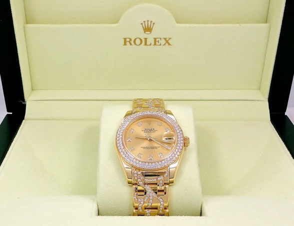 Rolex replica datejust lady pearlmaster special edition brillentine orologio replica imitazione