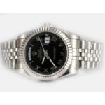 Rolex replica day date black dial roman orologio replica copia