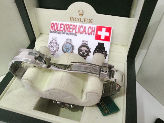 Rolex replica daytona white gold blue dial new my2016 replica orologi imitazione